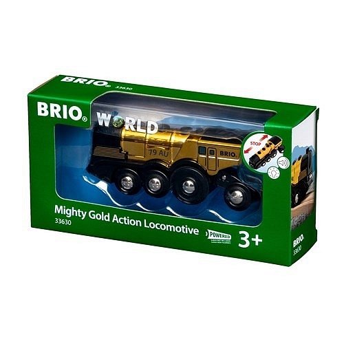 BRIO World Złota Lokomotywa Mighty Gold
