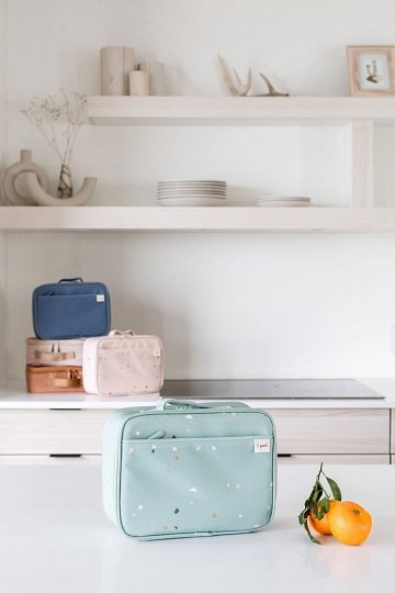 3 Sprouts Lunch Bag - Torba na lunch - Recycled Terrazzo Green