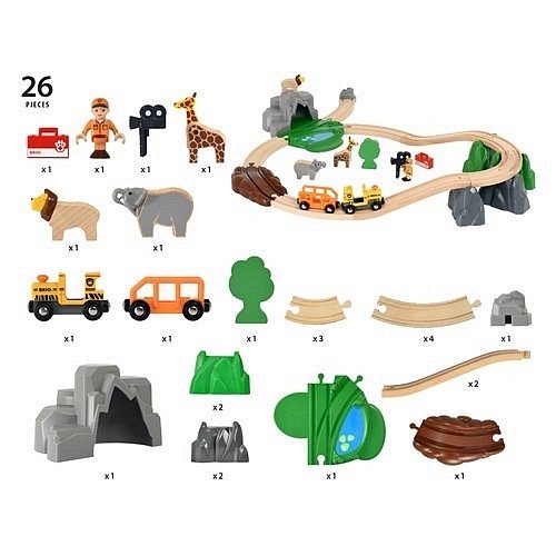 BRIO World Kolejka Drewniana Safari