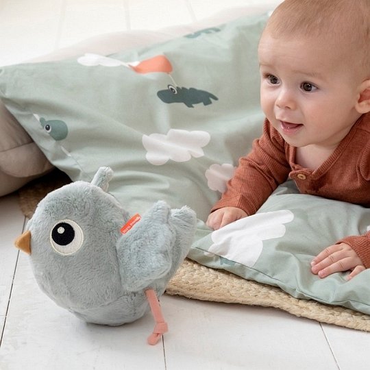 Done by Deer Zabawka Sensoryczna z Dzwonkiem Ptaszek Birdee