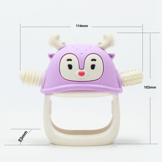 Smily Mia Gryzak dla Niemowlaka Renifer Purple