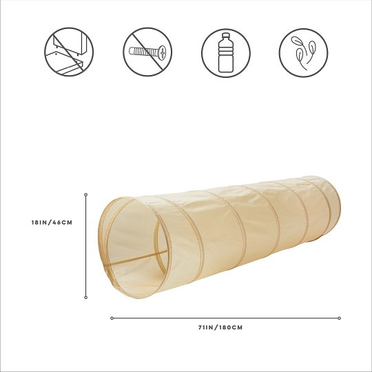 3 Sprouts Tunel do Zabawy Beige