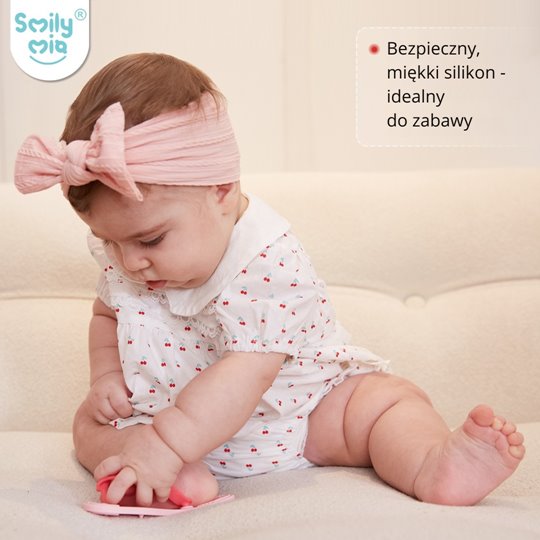 Smily Mia Gryzak dla Niemowlaka Klapek Pink