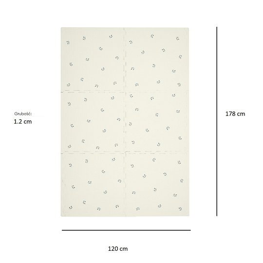 3 Sprouts Mata Piankowa EVA Blueberry Ivory