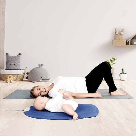 Shnuggle Mata do Zabawy Yoga Navy