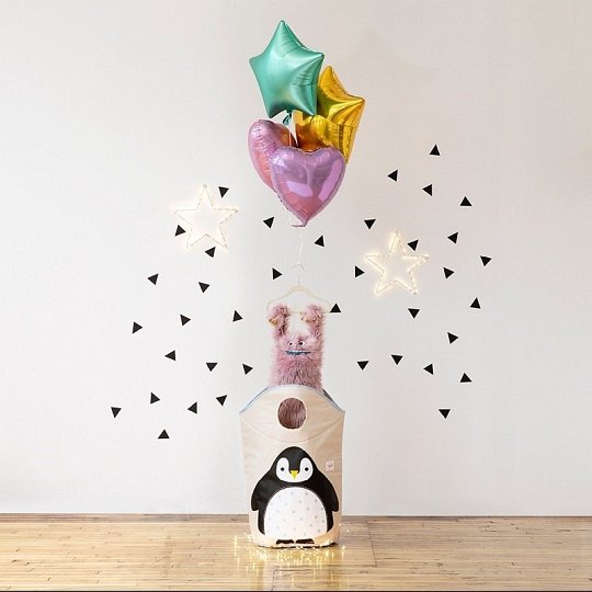 3 Sprouts Kosz na Pranie Pingwin