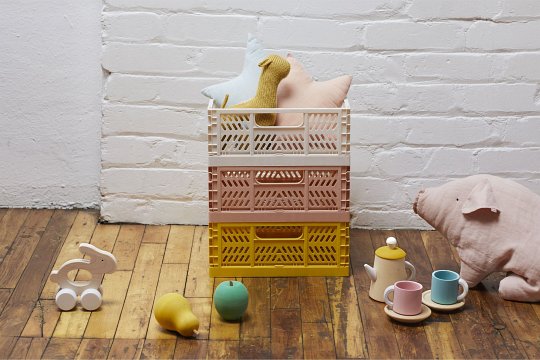 3 Sprouts Skrzynka na Zabawki Składana Medium Pink