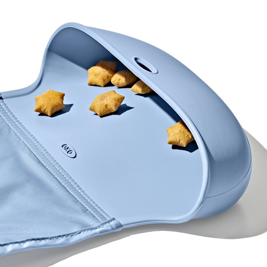 OXO Śliniak Silikonowy z Kieszonką Zwijany Dusk