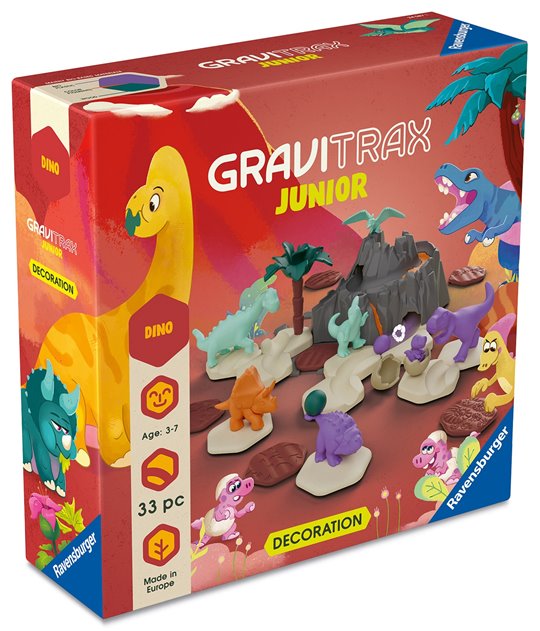 GraviTrax Junior Zestaw Uzupełniający Dinozaury Dino 33el.
