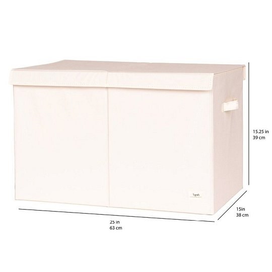 3 Sprouts Pudełko Zamykane Recycled Solid Cream