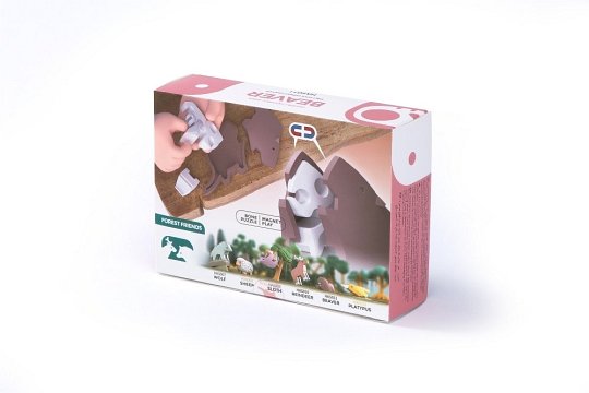 Halftoys Magnetyczny Składany Bóbr