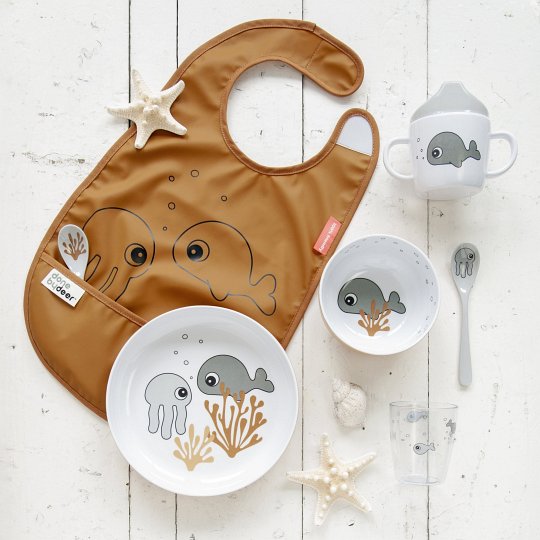 Done by Deer Sea Talerzyk Mustard / Grey