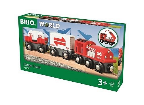 BRIO World Pociąg Towarowy z Wagonami