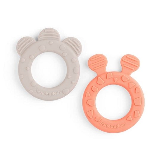 Done by Deer Gryzak Silikonowy 2szt. Sand/Coral
