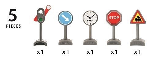 BRIO World Zestaw Znaków Drogowych