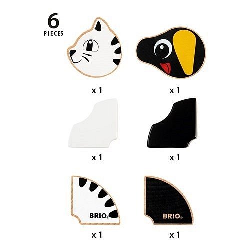 BRIO Klocki Magnetyczne Jamnik i Kot