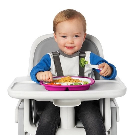 OXO Sztućce Plastikowe w Etui 12m+ Pink