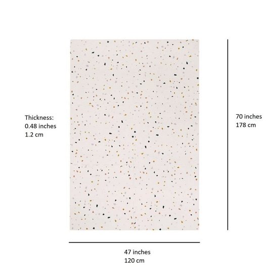 3 Sprouts Mata Piankowa EVA Terrazzo Palest Pink