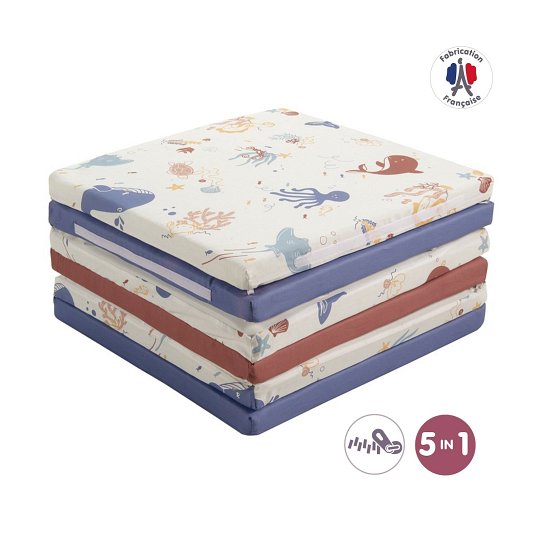 Tineo Wielofunkcyjna Mata do Zabawy MAXI 5w1 Ocean