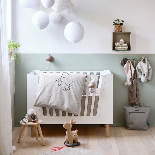 Done by Deer Ochraniacz do Łóżeczka Pikowany Waves Sand