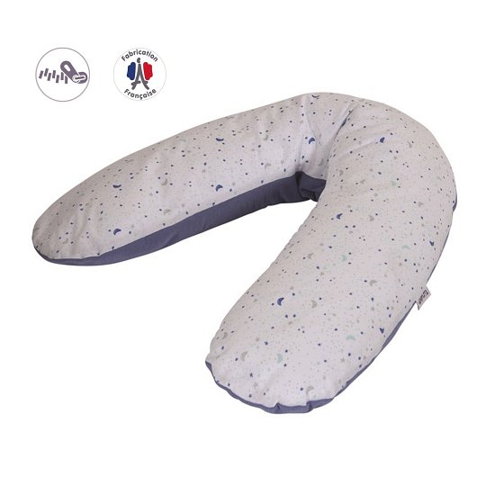 Tineo Poduszka Ciążowa i Poduszka do Karmienia 2w1 Blue