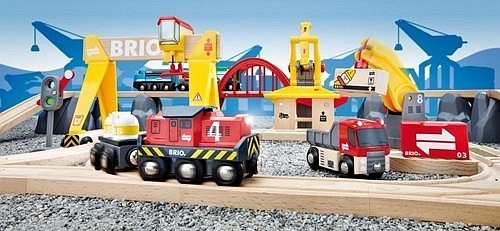 BRIO World Kolejka Drewniana Cargo Deluxe