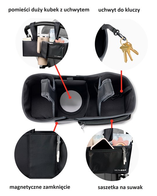 Skip Hop Organizer do Wózka Ultimate Black