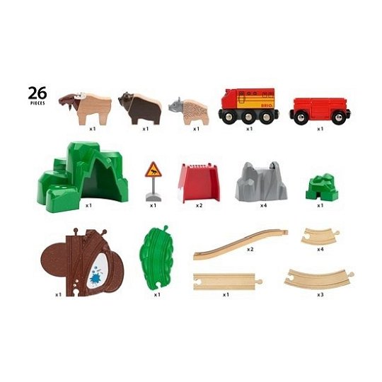 BRIO World Kolejka ze Zwierzętami Nordic