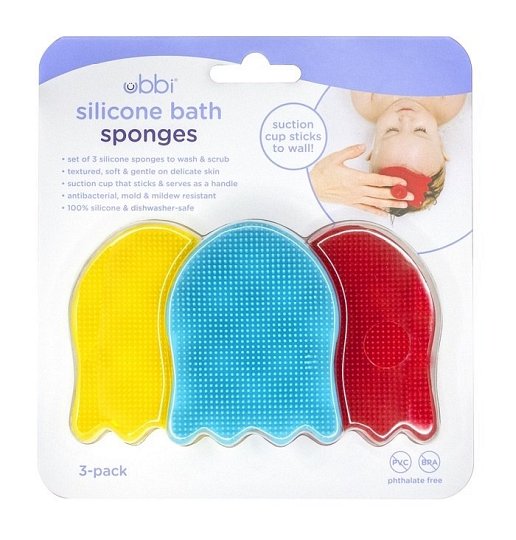 Ubbi Silikonowe Myjki dla Dzieci 3 szt.
