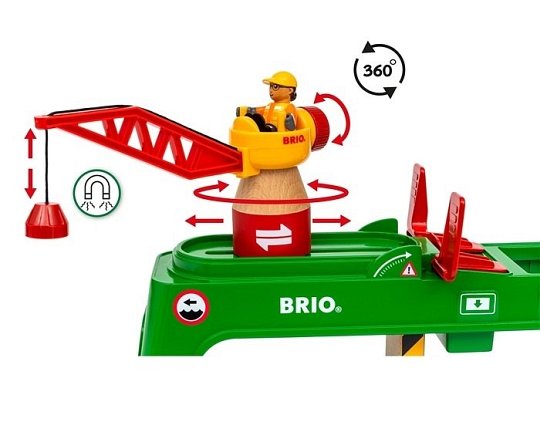 BRIO Dźwig Kontenerowy
