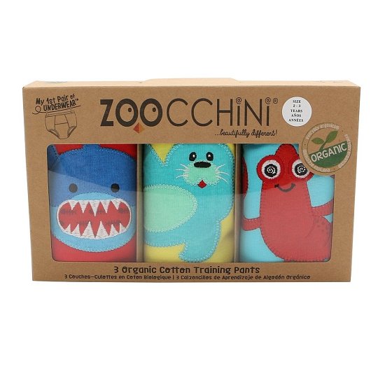 Zoocchini Majtki Treningowe Chłopięce Ocean Pals 3-4 Lata – 3 szt