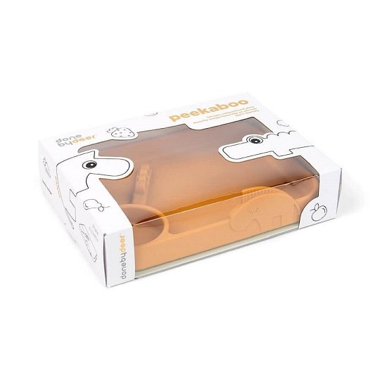 Done by Deer Peekaboo Talerz z Przegródkami Mustard