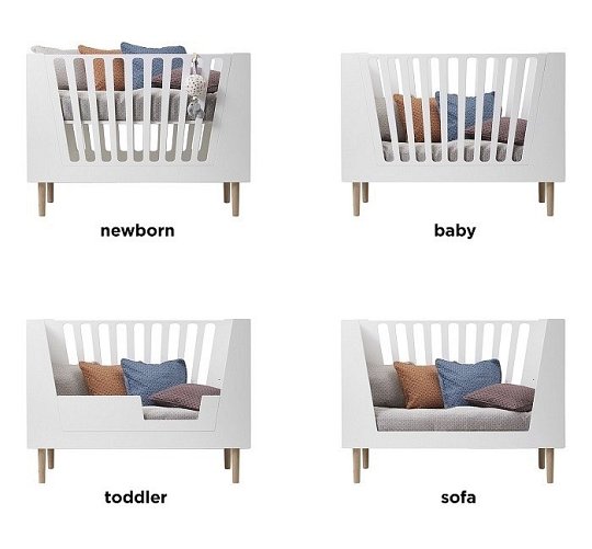 Done by Deer Łóżeczko 70x140 cm Grey