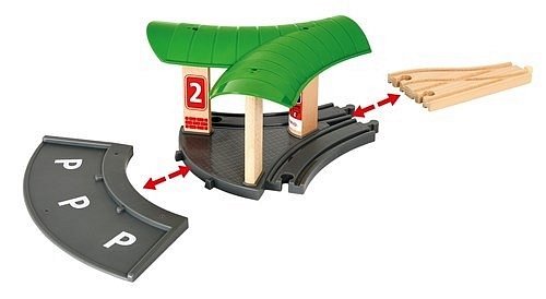 BRIO World Zestaw Kolejka z Dworcem