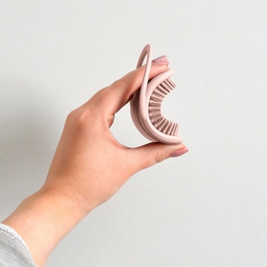Shnuggle Szczotka Silikonowa do Włosów dla Niemowląt Pink