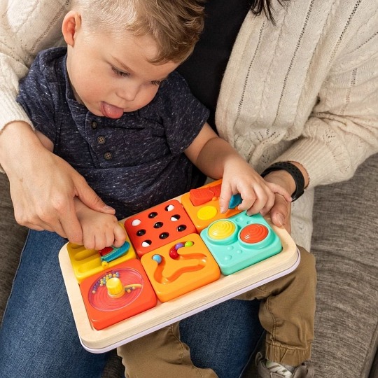 Fat Brain Toy Zabawka Sensoryczna PlayTab Kwadraty Zestaw 3