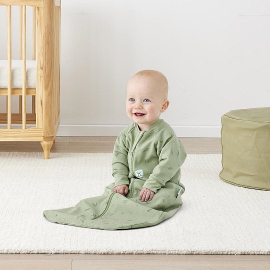 ergoPouch Śpiworek Jersey z Rękawami 3-12M 1.0TOG Willow