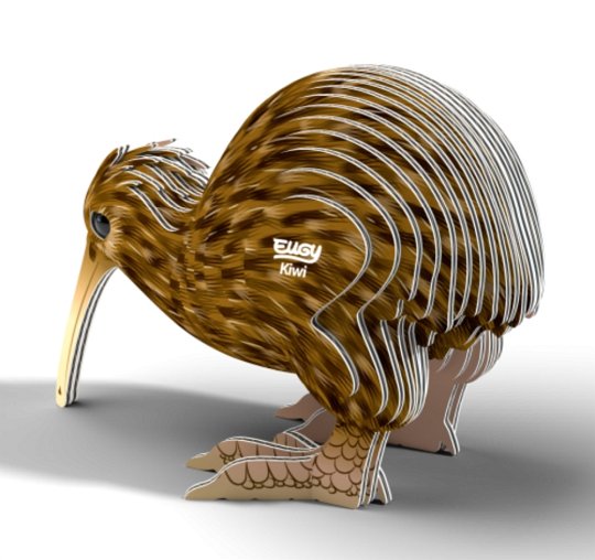 Eugy Układanka Eko 3D Brązowe Kiwi