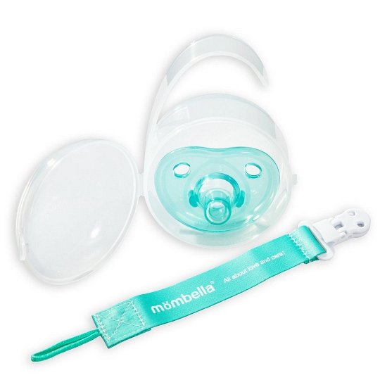 Mombella Zestaw Smoczek Tasiemka i Etui