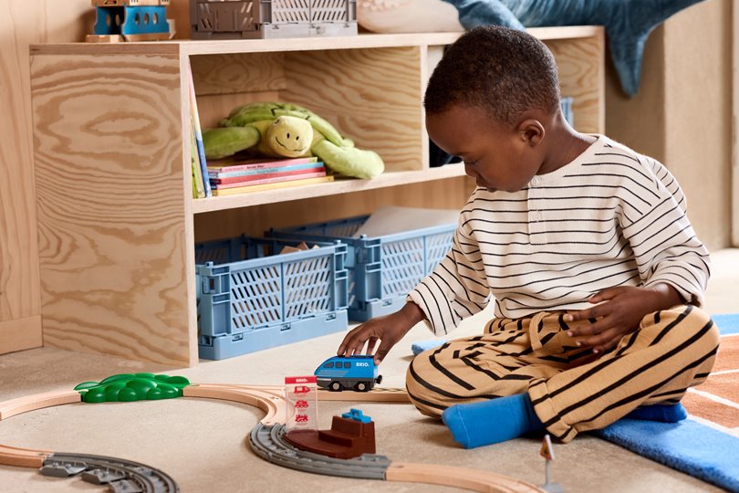 BRIO World Pociąg Pull Back do Kolejki Drewnianej