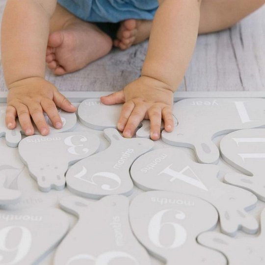 Pearhead Drewniana Metryczka do Zdjęć Puzzle