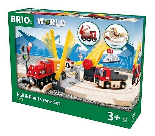 BRIO World Zestaw Dróg i Szyn z Żurawiem