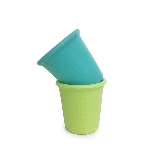 Silikids Kubki Silikonowe Sea/Lime 2szt.