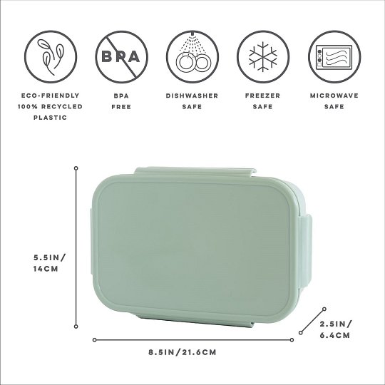 3 Sprouts Lunchbox Bento Green
