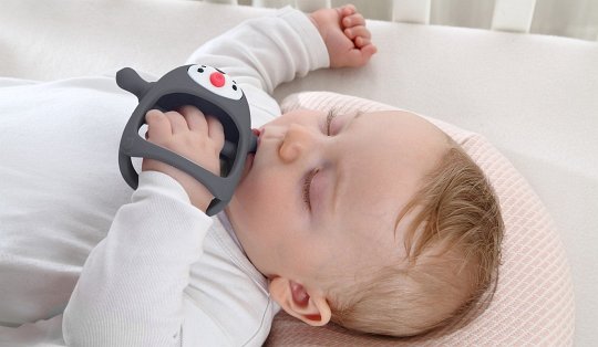 Smily Mia Gryzak Silikonowy Pingwin Buddy Grey