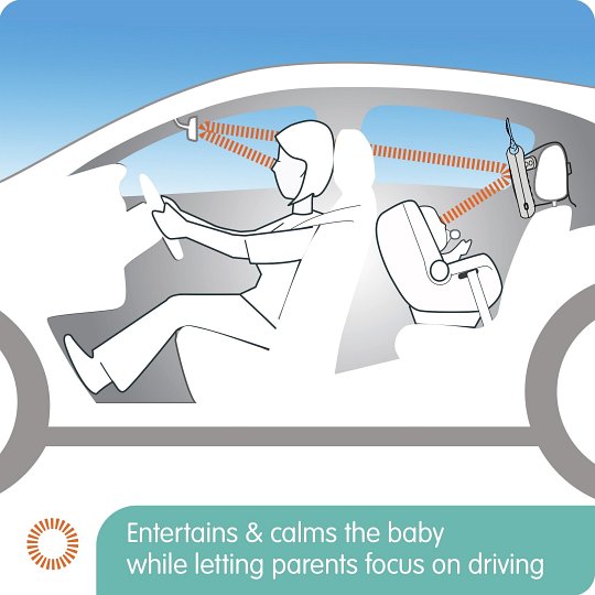 Benbat Lusterko aktywne do samochodu Oly Beige