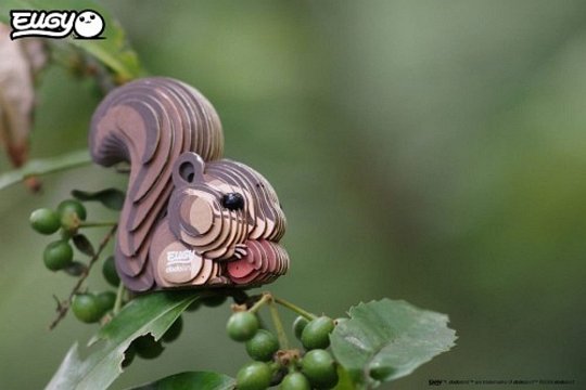 Eugy Układanka Eko 3D Wiewiórka Syberyjska