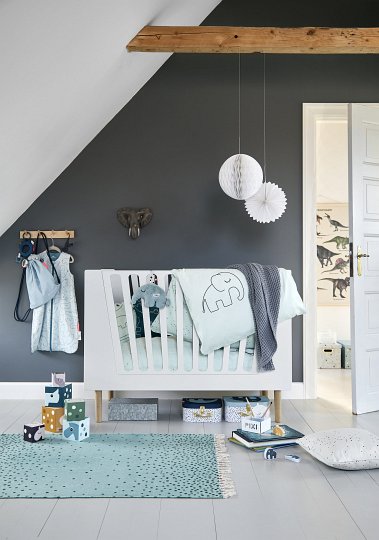 Done by Deer Łóżeczko 60x120 cm Grey