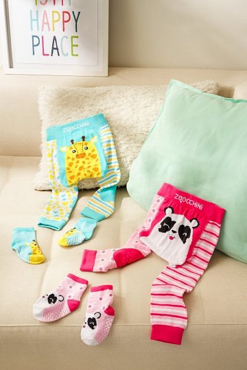 Zoocchini Legginsy i Skarpetki Żyrafa 12-18M
