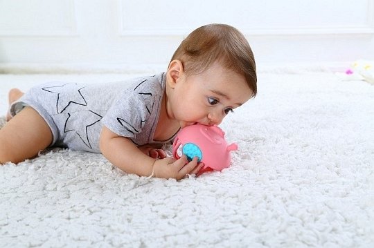 Smily Mia Gryzak Zabawka Hipopotam Pink